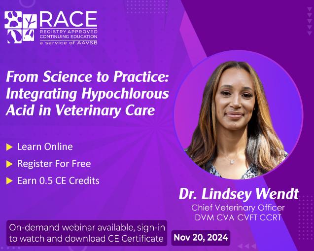 From Science to Practice: Integrating Hypochlorous Acid in Veterinary Care