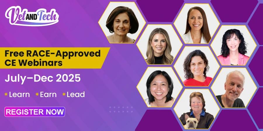 What’s Ahead: Free Veterinary CE Webinars (July–December 2025) by Vet and Tech