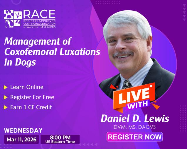 Management of Coxofemoral Luxations in Dogs